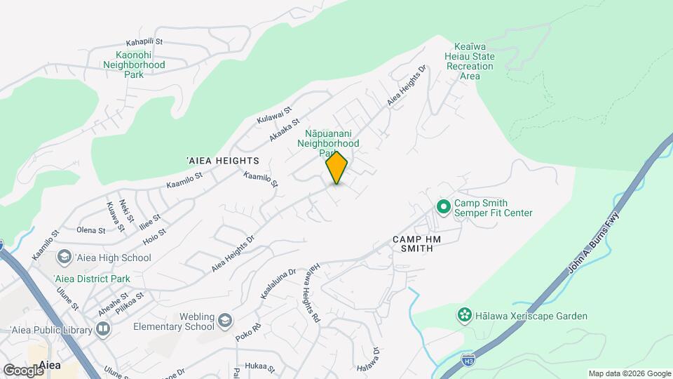 99-1059-1059 Aiea Heights Dr Mapa y Detalles de la Ubicación