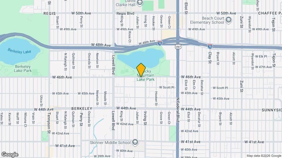3322 W 46th Ave Map and Location Details