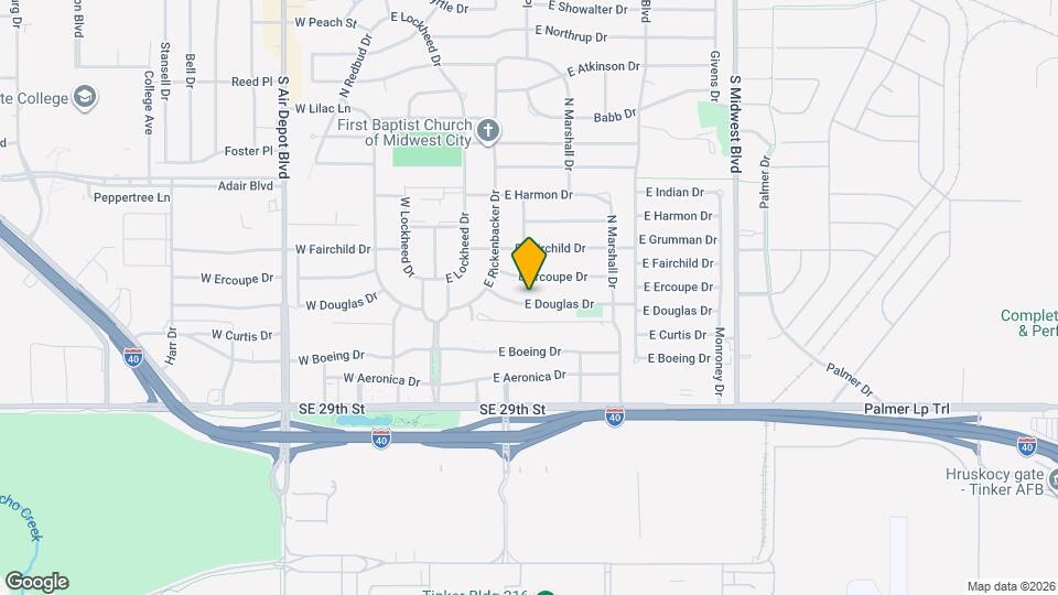 217 E Douglas Dr Map and Location Details