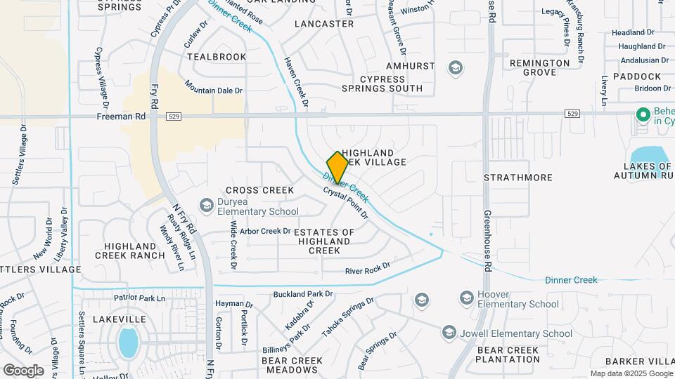 6810 Crystal Point Dr Map and Location Details