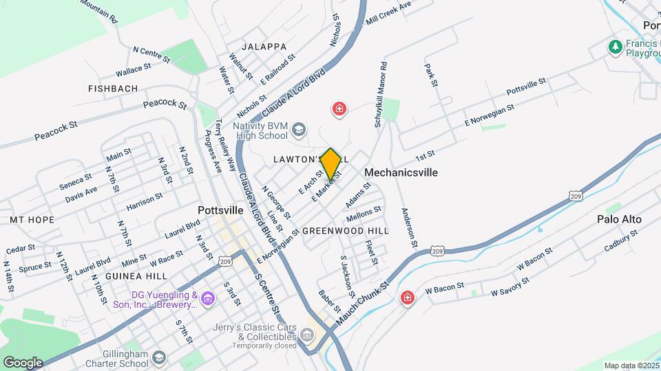 533 E Market St Map and Location Details