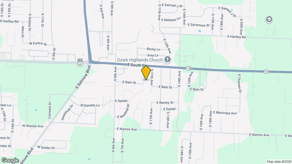 1736 S 10th Ave Map and Location Details