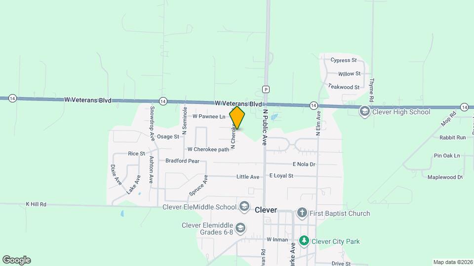 314 Cherokee Pl Map and Location Details