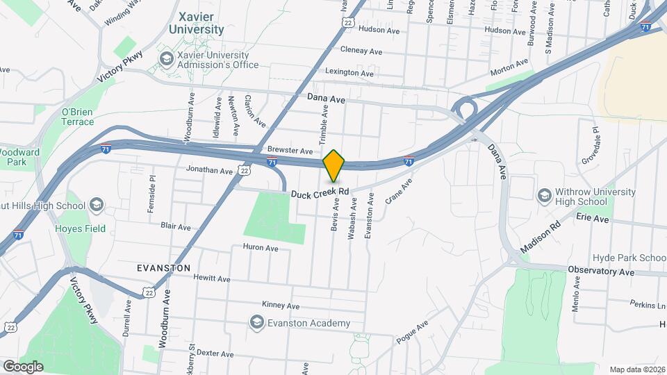 3501 Bevis Ave Map and Location Details