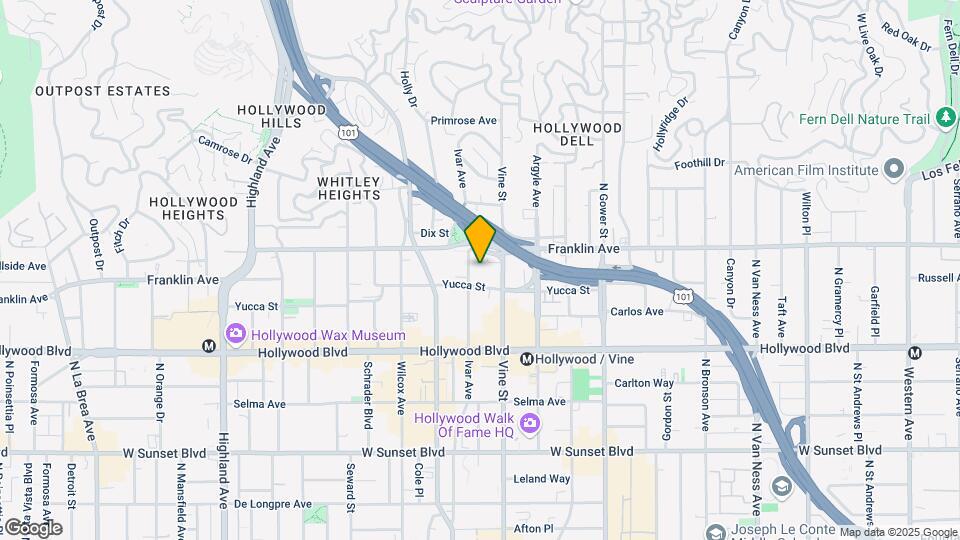 1812 Ivar Ave Map and Location Details
