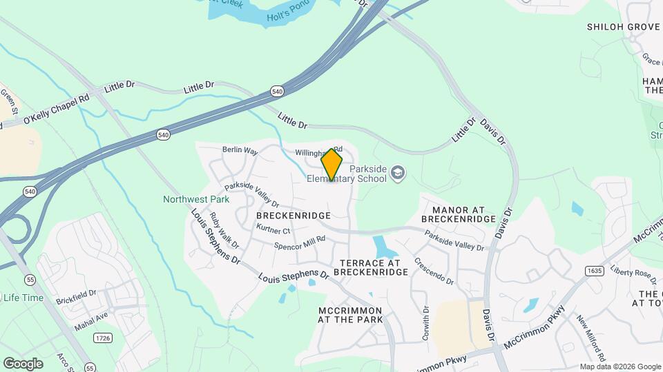 112 Huntersville Rd Map and Location Details