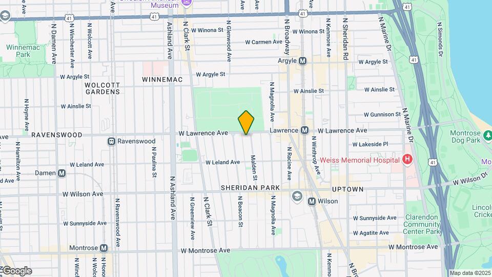 4746 N Malden St, Unit 1 Map and Location Details