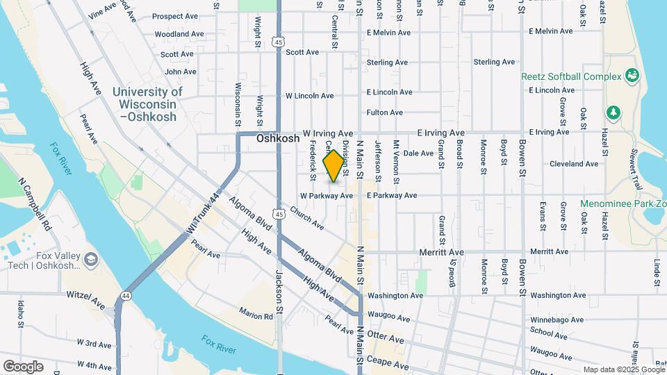 608 Central St Map and Location Details