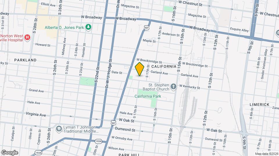 1723 W Kentucky St Map and Location Details