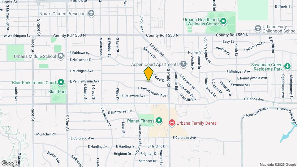 1207 Briarcliff Dr Map and Location Details