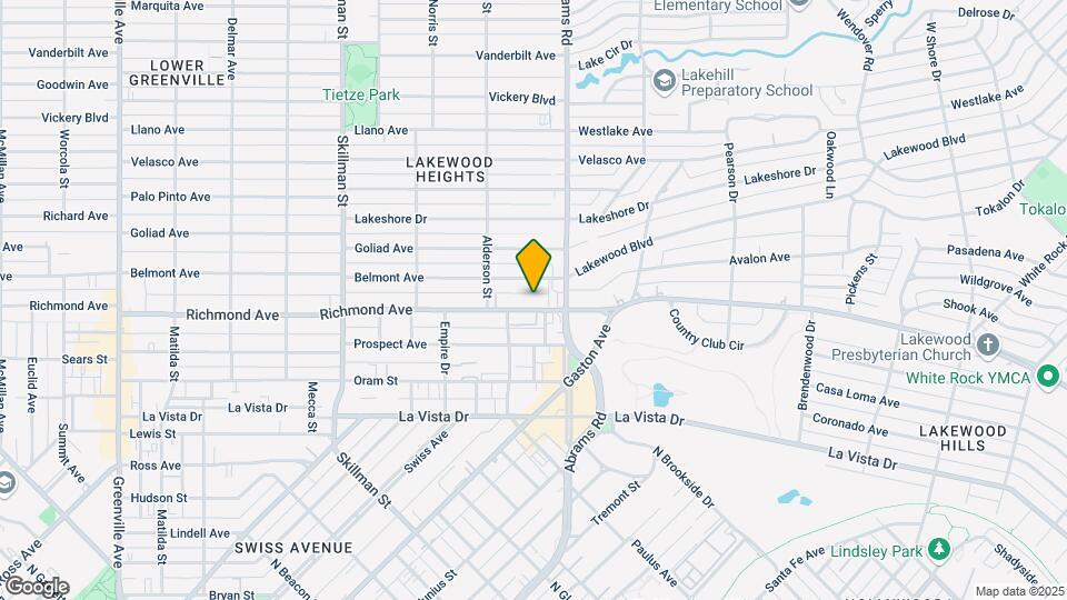 6343 Richmond Ave Map and Location Details