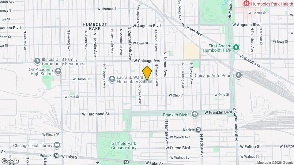 646 N St Louis Ave Map and Location Details