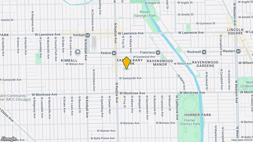 4527 N Troy St Map and Location Details