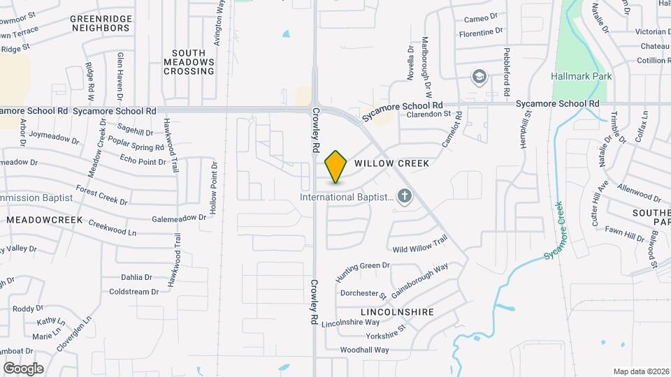 1924 Willow Vale Dr Mapa y Detalles de la Ubicación
