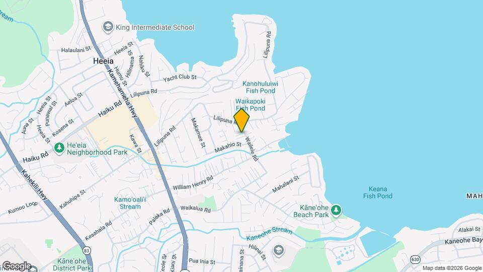 45-1036-1036 Wailele Rd Mapa y Detalles de la Ubicación