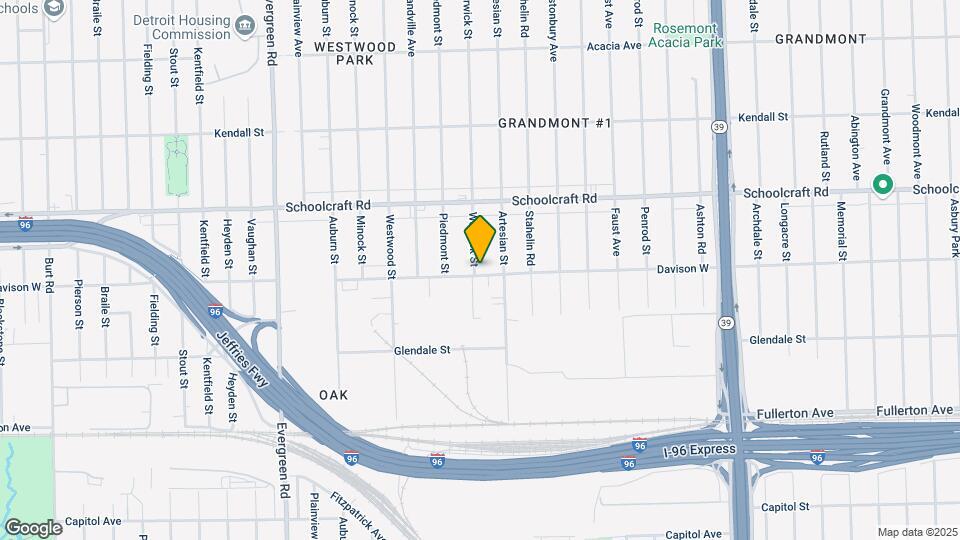 19050 Davison W Map and Location Details