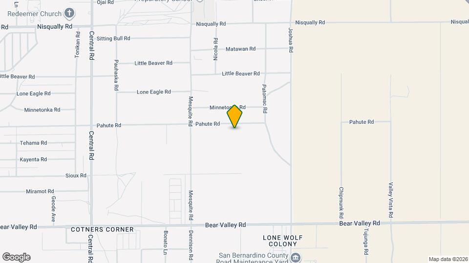 23089 Pahute Rd Map and Location Details