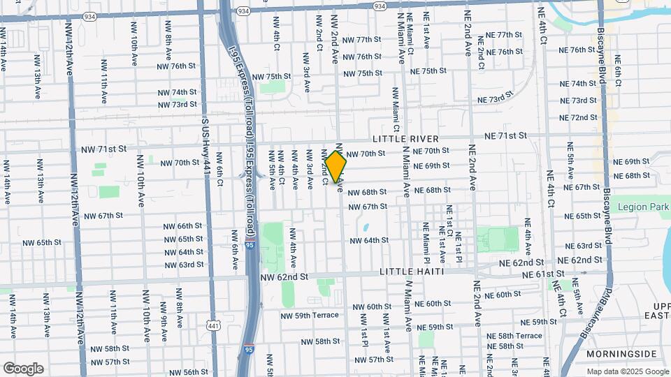 6820 NW 2nd Ave Map and Location Details