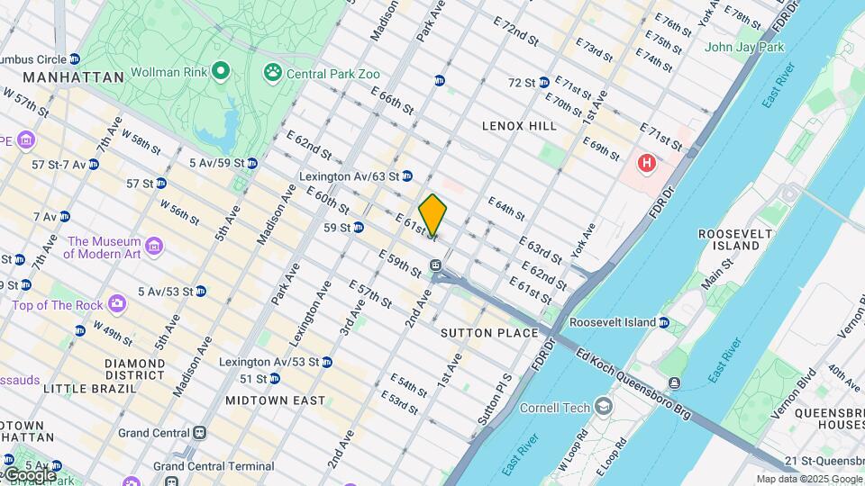 236 E 61st St, Unit 2B Map and Location Details