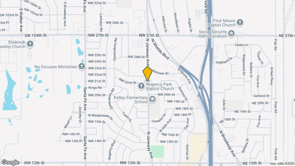 800 NW 22nd St Map and Location Details