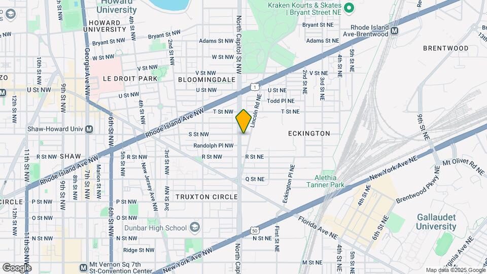 1745 North Capitol St NE-Unit -B Map and Location Details