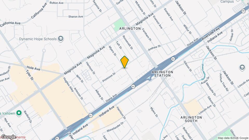 3592 Myers St Map and Location Details