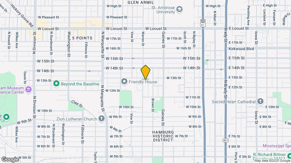 1215 Warren St Map and Location Details