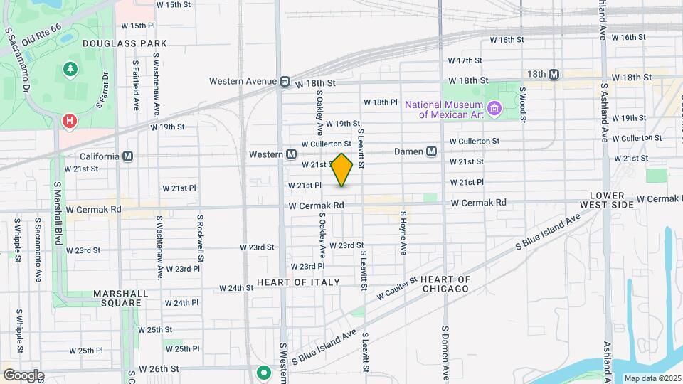 2231 W 21st Pl Map and Location Details