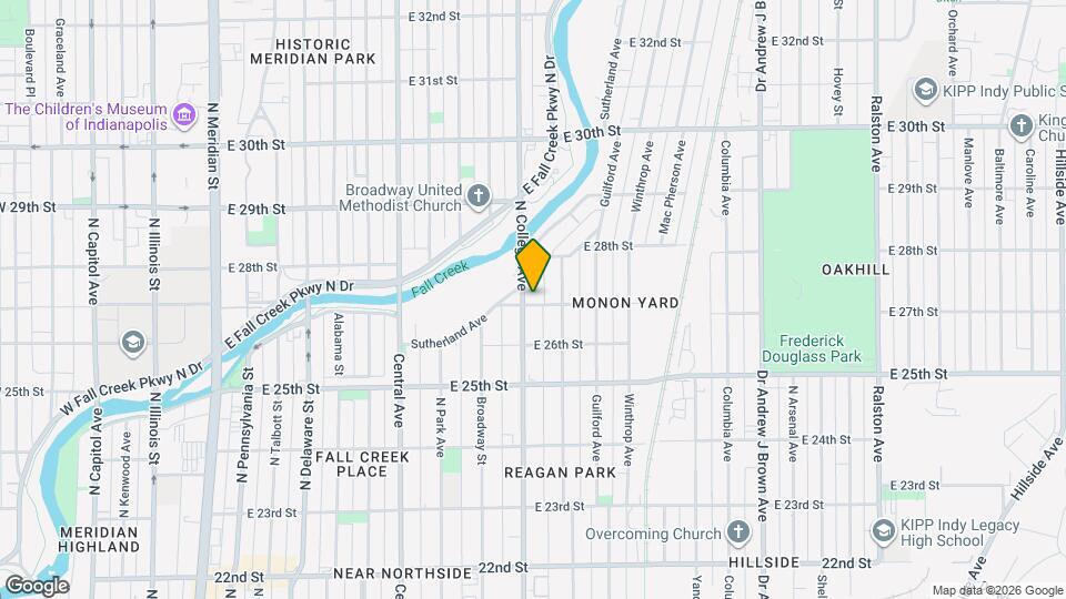 2701 N College Ave Map and Location Details