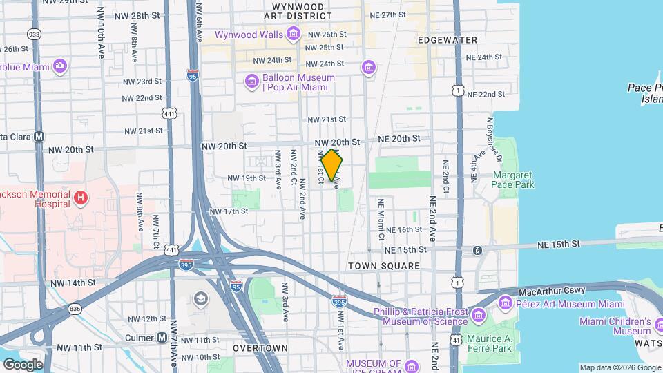 1800 NW 1st Ave Mapa y Detalles de la Ubicación