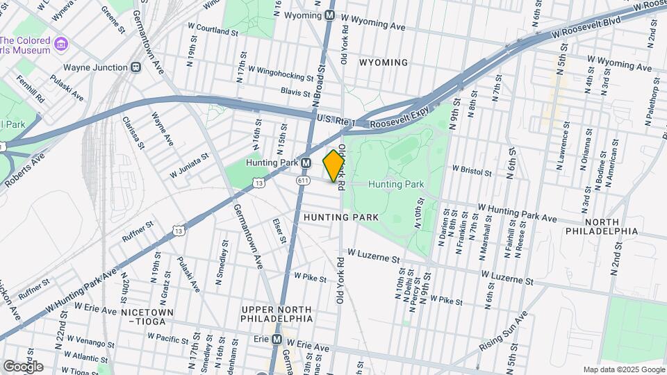 1306 W Hunting Park Ave Map and Location Details