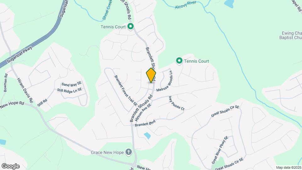 1307 Bramlett Forest Ct SE Map and Location Details