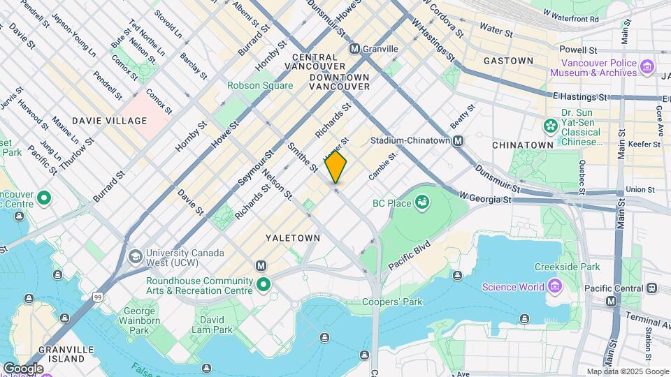 281 Smithe St Map and Location Details