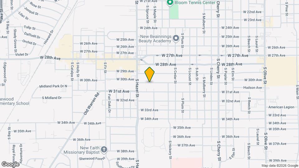 2008 W 30th Ave Mapa y Detalles de la Ubicación