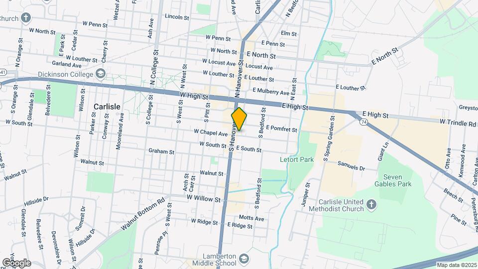 7 E Chapel Ave-Unit -A Map and Location Details