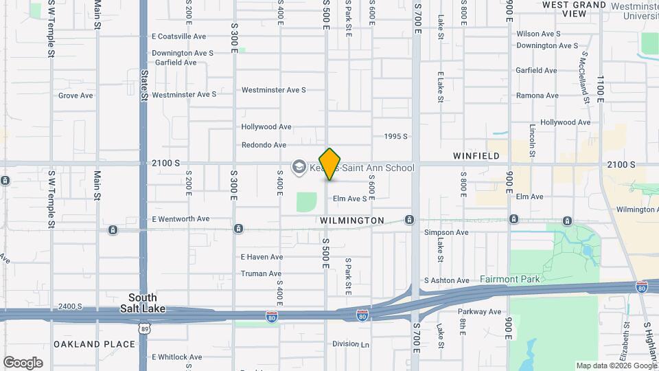 2141 S 500 E Map and Location Details