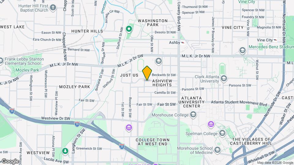 1040 Palmetto Ave SW Mapa y Detalles de la Ubicación