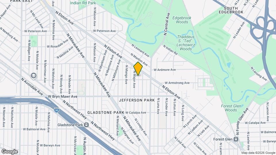 5707 N Major Ave, Unit 1 First Floor Map and Location Details