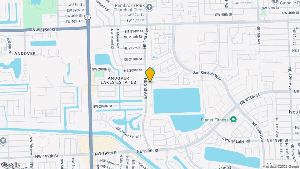 20700 NE 2nd Ct Map and Location Details