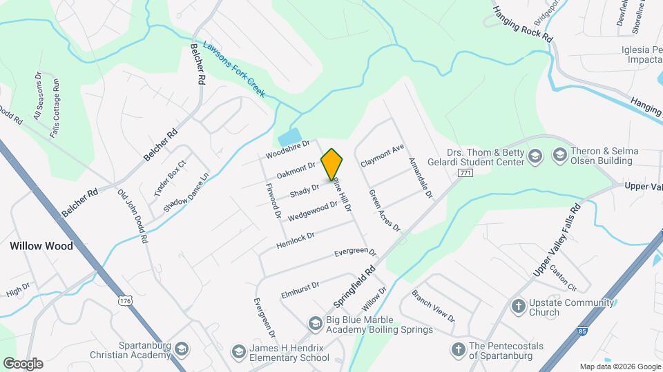 614 Pine Hill Dr Map and Location Details