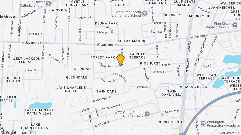 5501 Mayfair Dr Map and Location Details