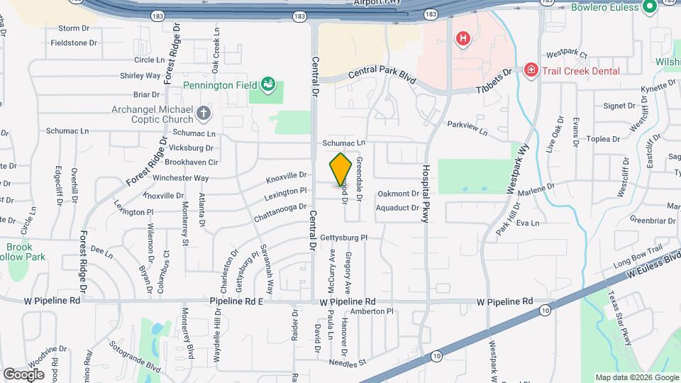 1105 Sherwood Dr Map and Location Details