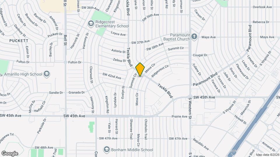 4404 Mesa Cir Map and Location Details