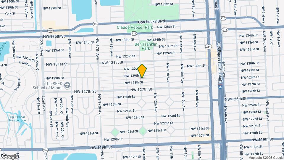 12825 NW 13th Ave, Unit 1 Map and Location Details