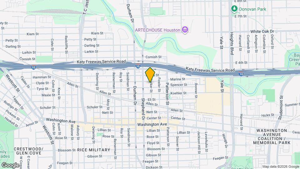 1611 Parker St Map and Location Details