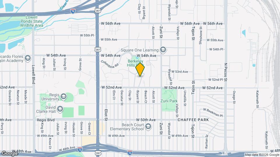 5275 Columbine Ln Mapa y Detalles de la Ubicación