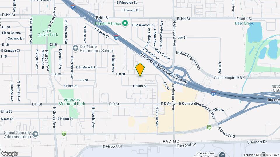 1708 E G St Map and Location Details