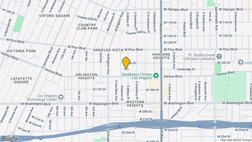 1537 S Wilton Pl Mapa y Detalles de la Ubicación