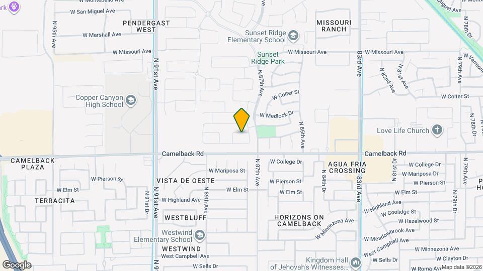 8725 W Windsor Blvd Mapa y Detalles de la Ubicación