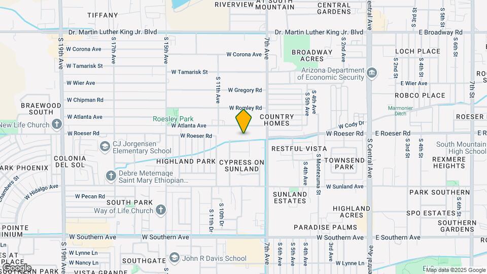 828 W Roeser Rd Map and Location Details